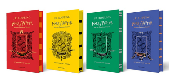 Editora britânica lançará edições das casas de Hogwarts para toda a série Harry Potter