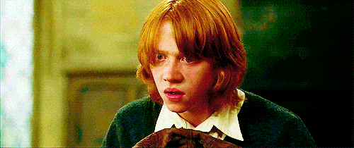 Rony Weasley em cena de O Cálice de Fogo