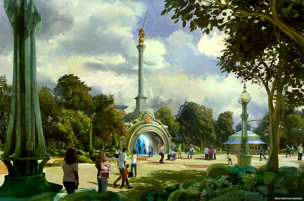 Portal para a nova área de Harry Potter no Universal Epic Universe
